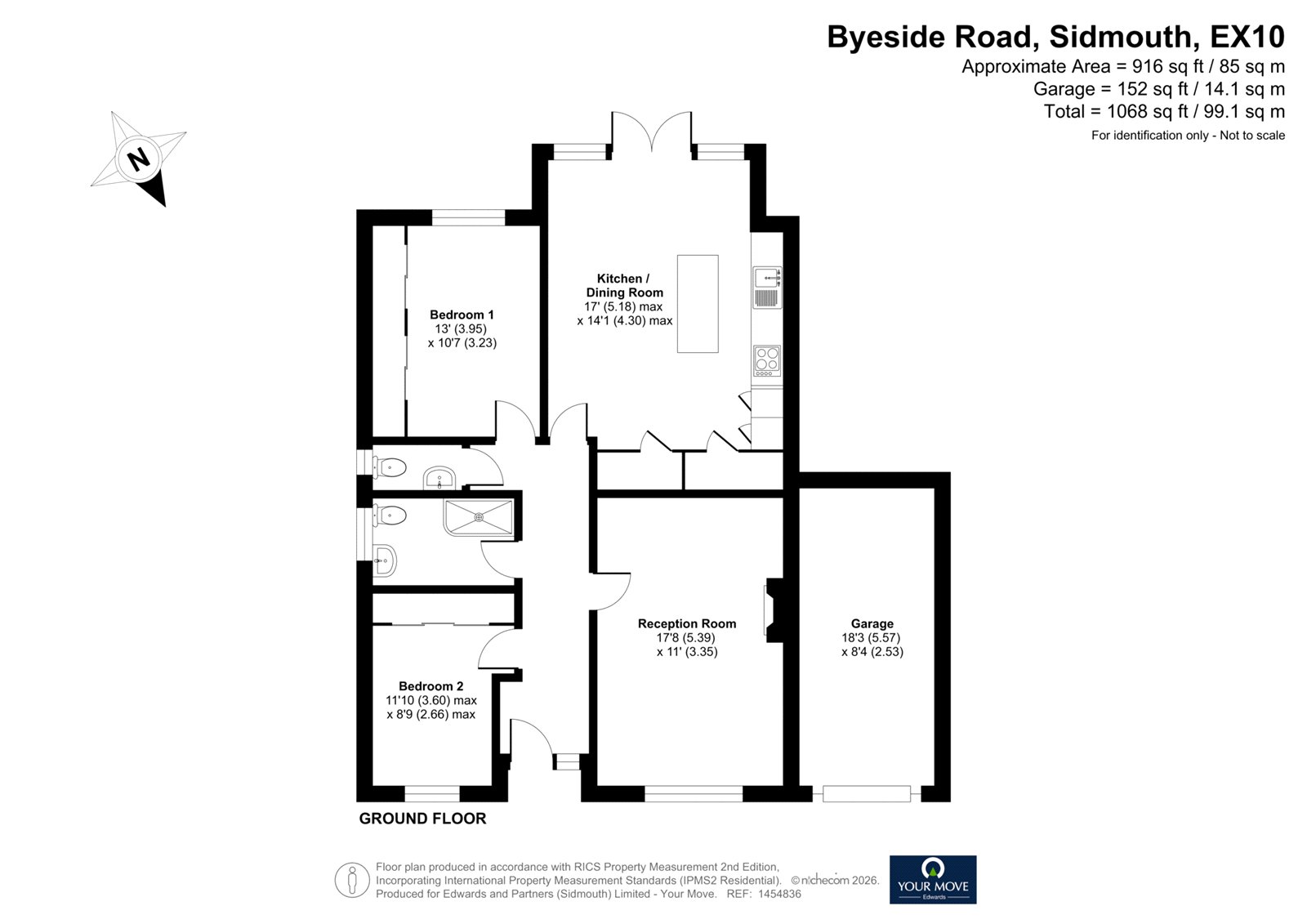 16, Byeside Road, Devon floorplan