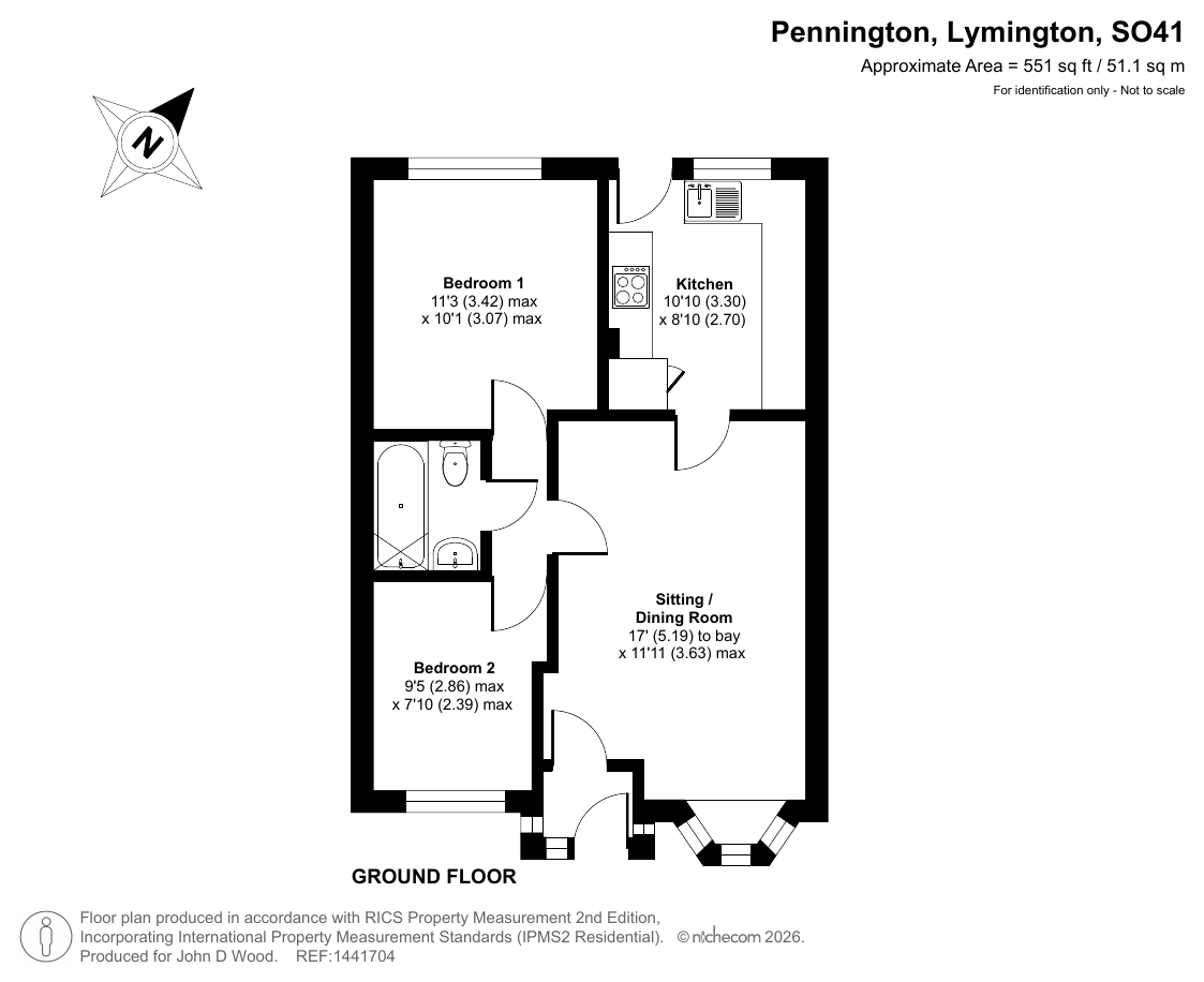 60, Little Dene Copse, Lymington floorplan
