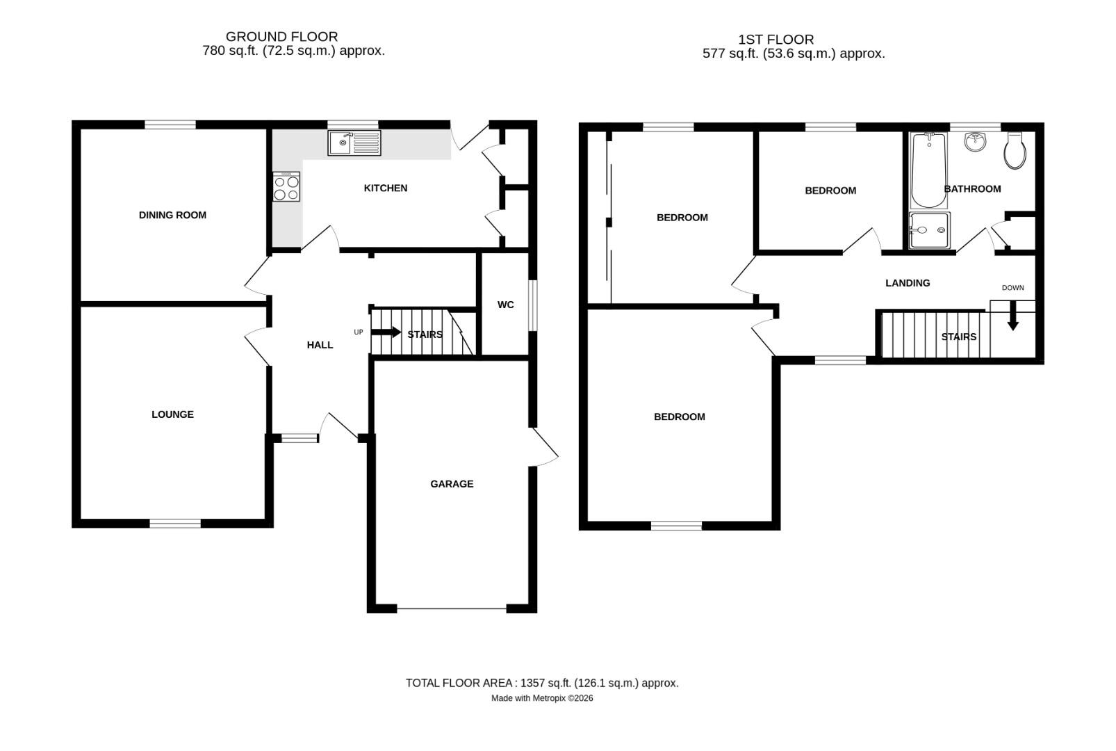 90, High Garrett, Braintree floorplan