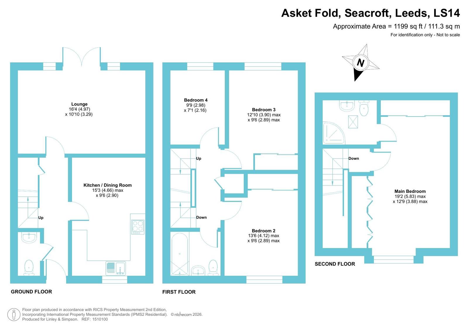 5, Asket Fold, Leeds floorplan