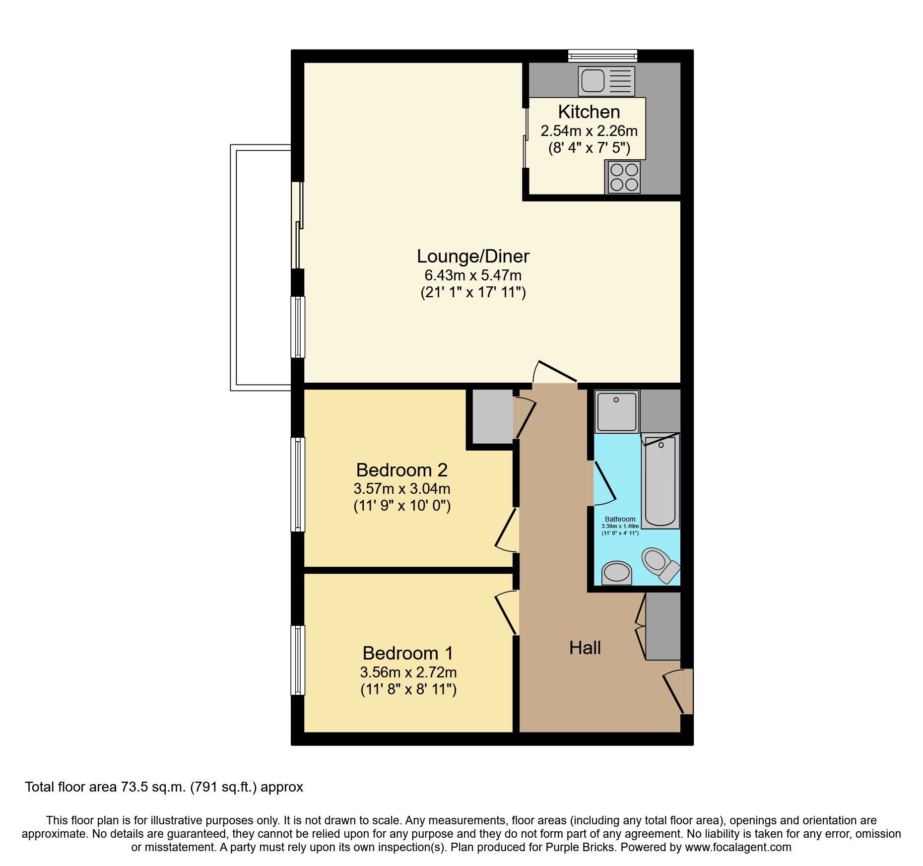 Kemnal Road, Chislehurst BR7, 2 bedroom flat for sale 60738819