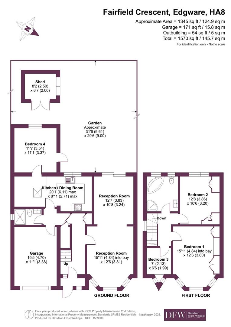 Fairfield Crescent, Edgware floorplan