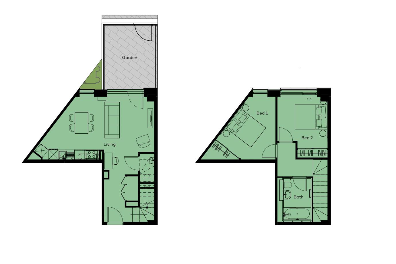 Mews 18, 16 Shale Lane, Salford floorplan
