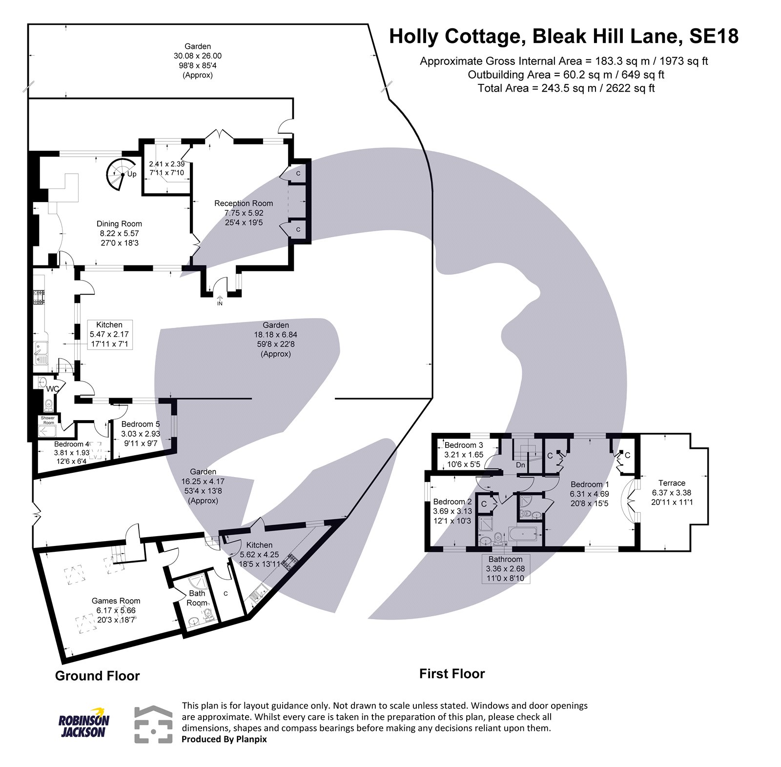 Holly Cottage,, Bleak Hill Lane, Plumstead Common floorplan
