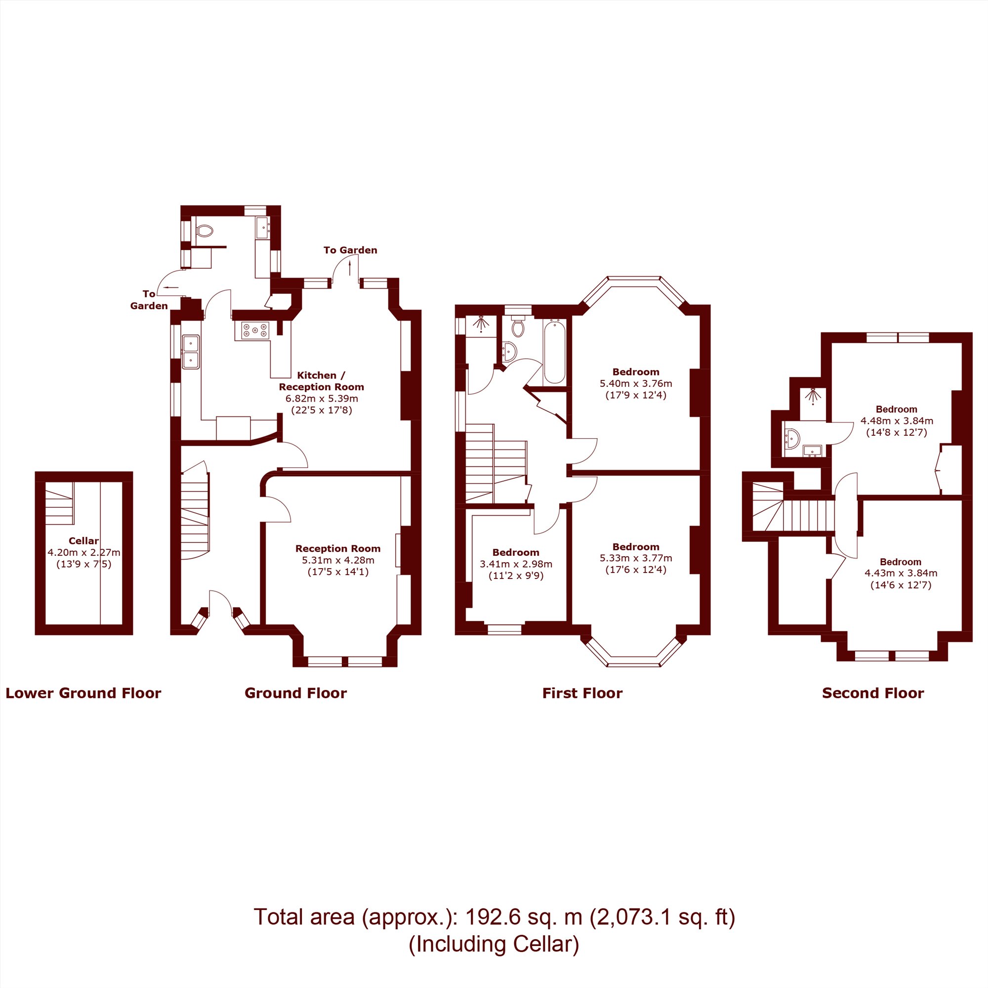 97, Woodside, London floorplan
