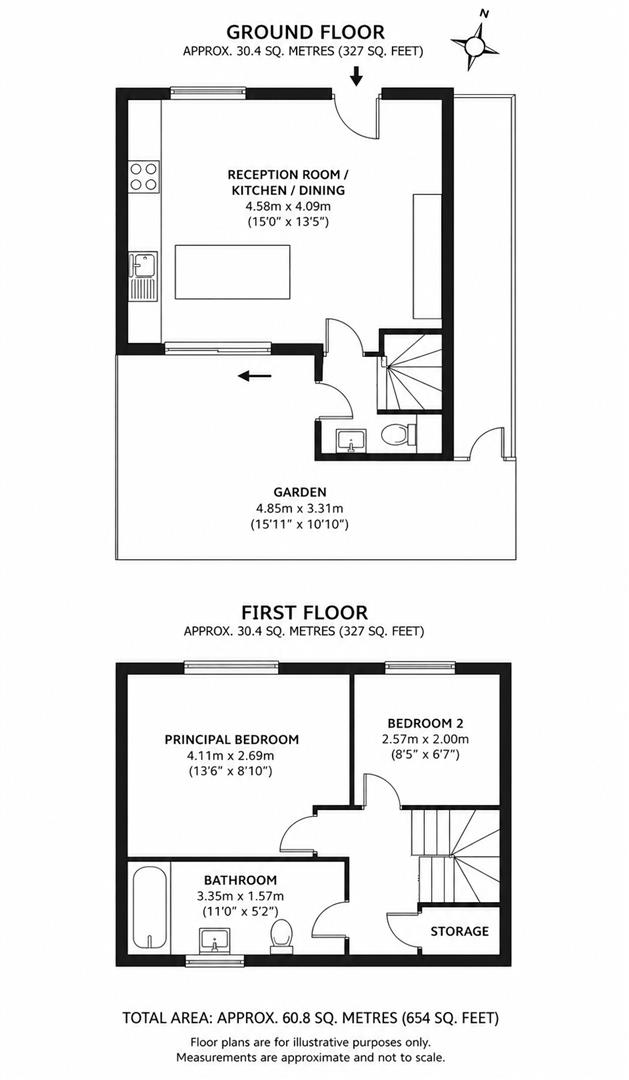 193, Falloden Way, London floorplan