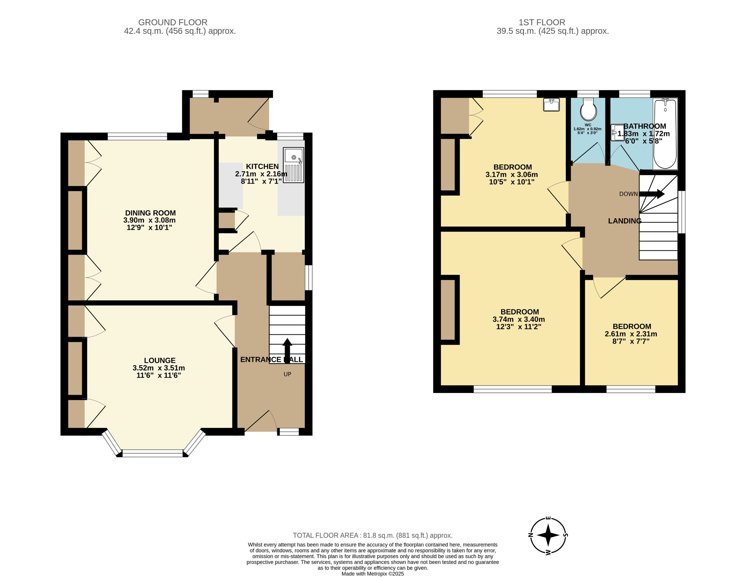 24 Coombe Road, Paignton floorplan