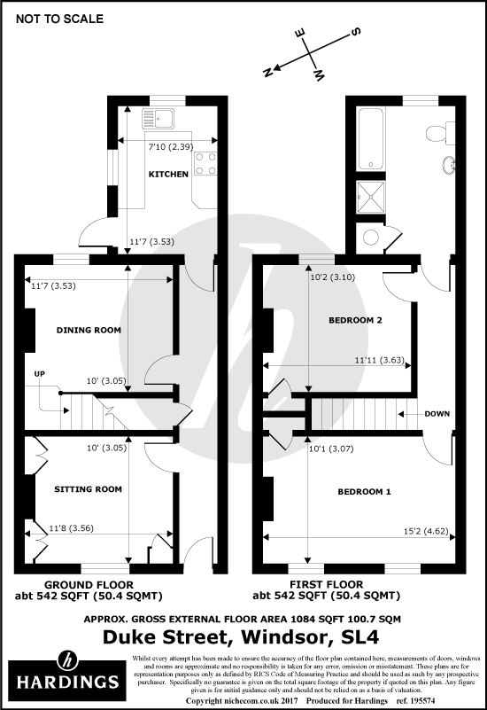 2 Bedrooms Terraced house to rent in Duke Street, Windsor, Berkshire SL4