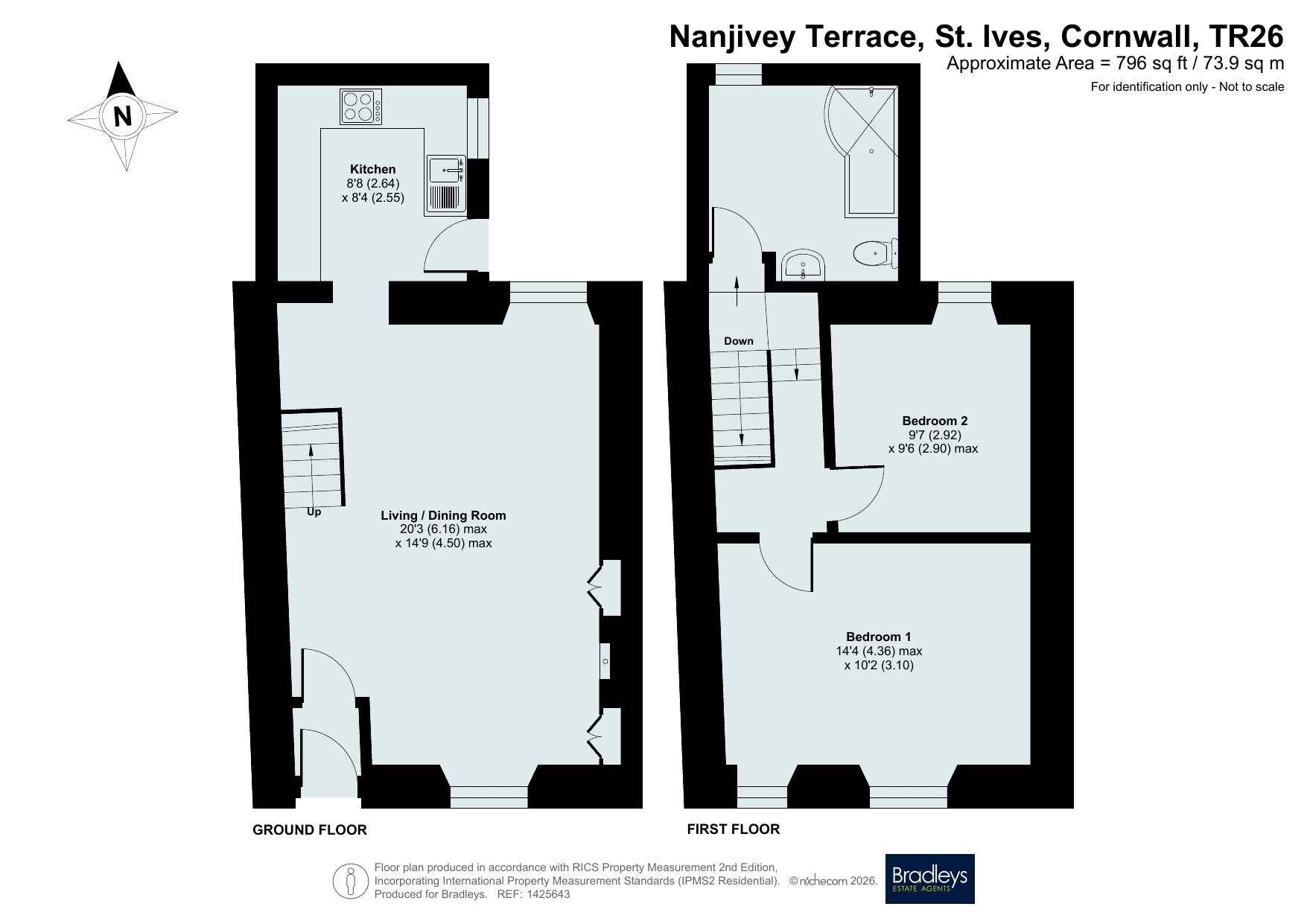 10, Nanjivey Terrace, Cornwall floorplan