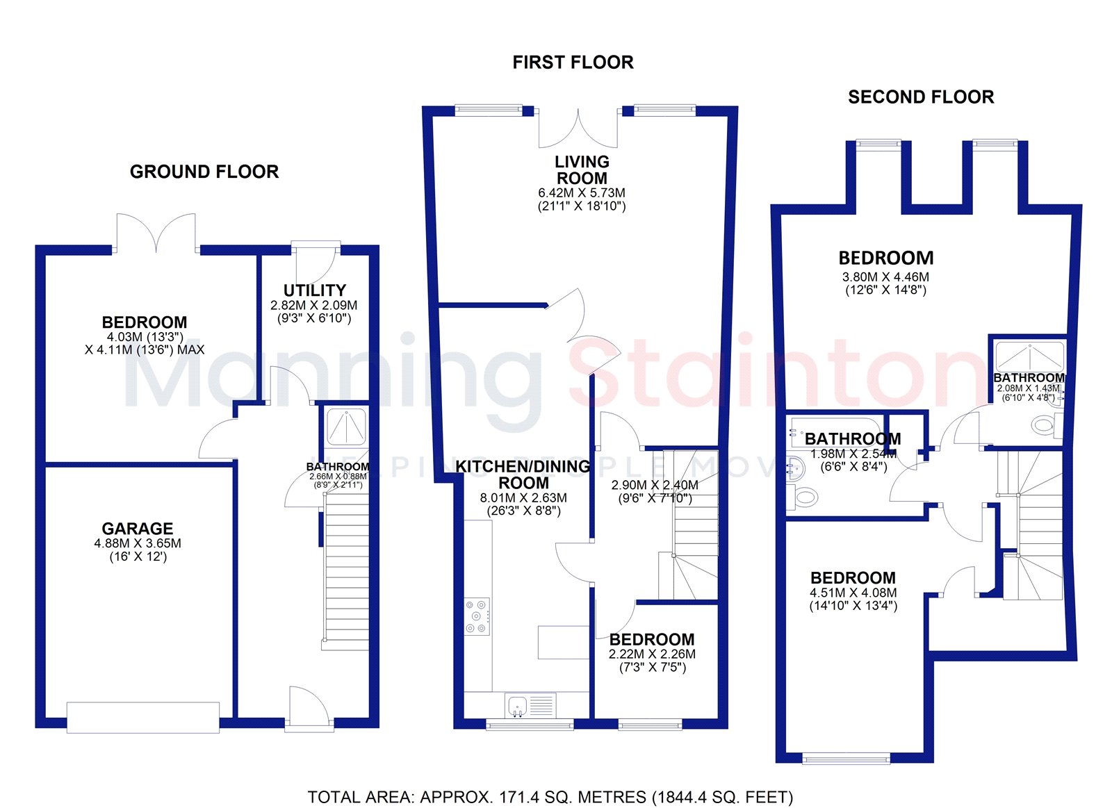 9, Pennyfield Close, Leeds floorplan