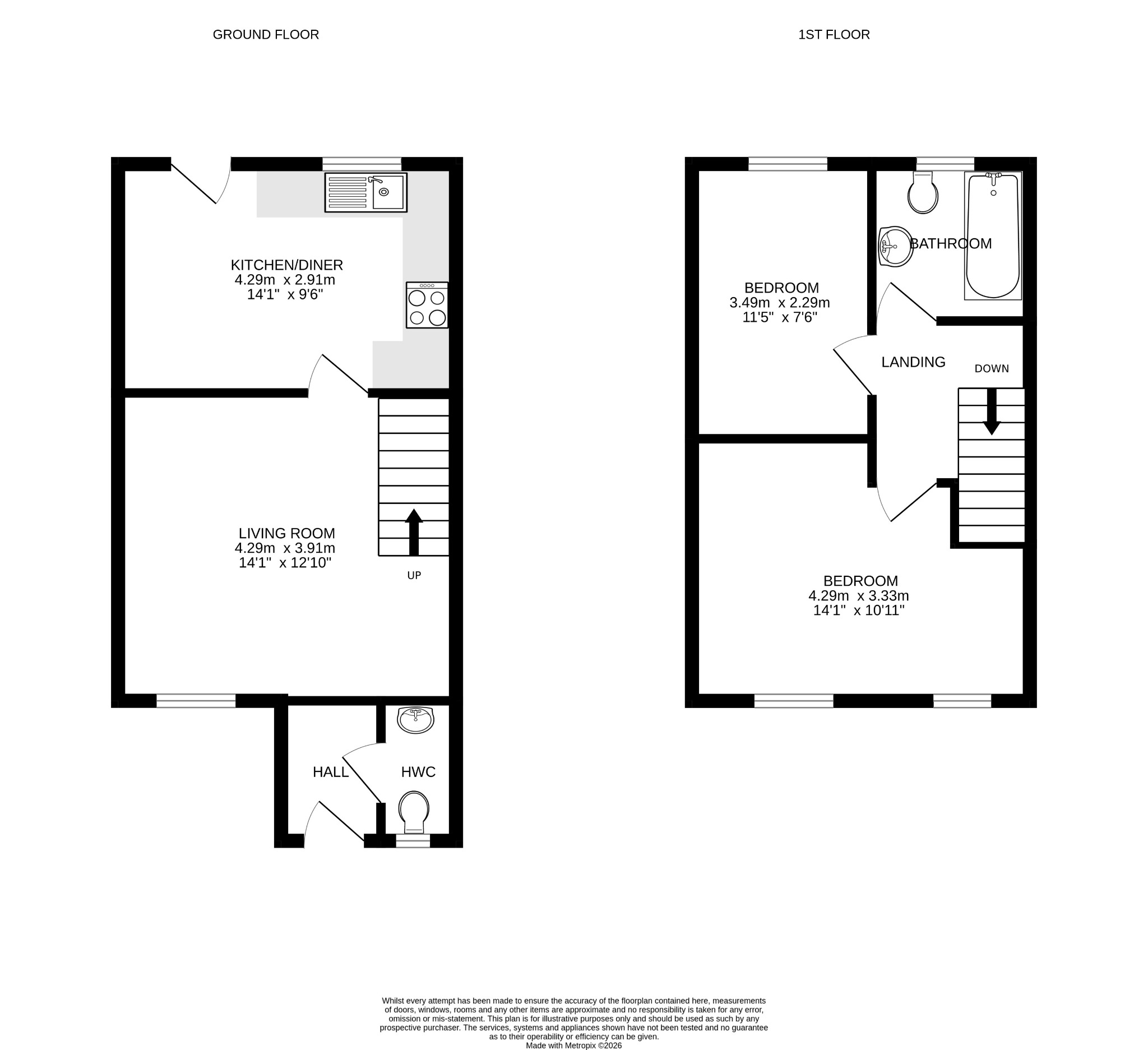 3 Collins View, Nancegollan, Cornwall floorplan