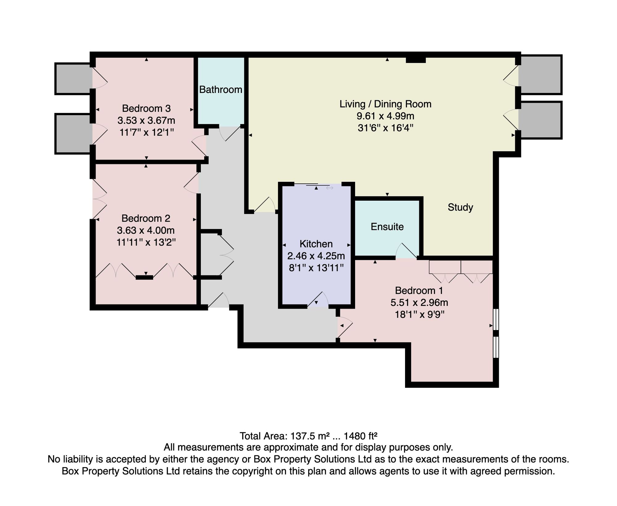 Apt 9 Royal Baths II, Montpellier Road, Royal Baths II, Harrogate floorplan