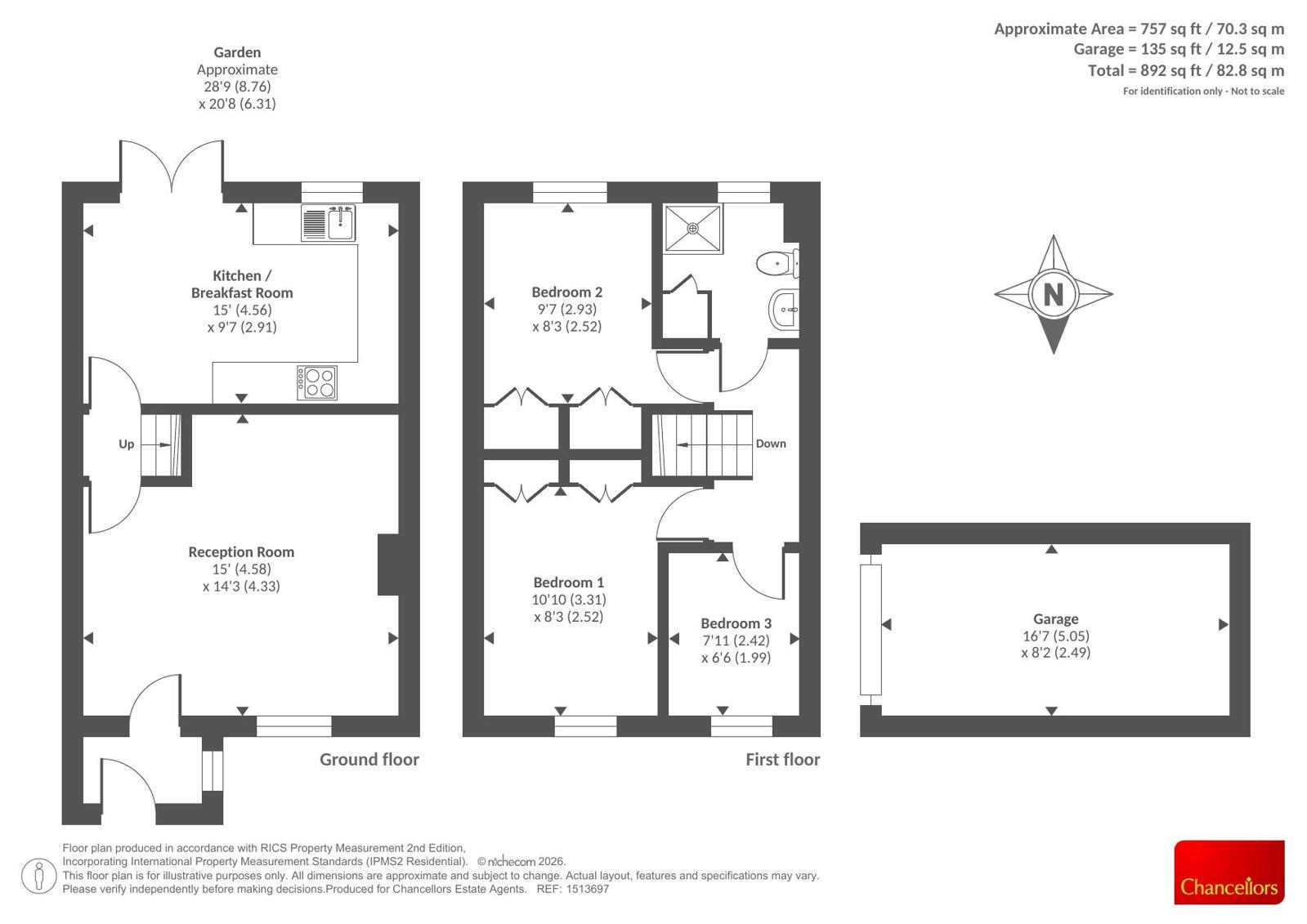 98, Oxlease, Witney floorplan