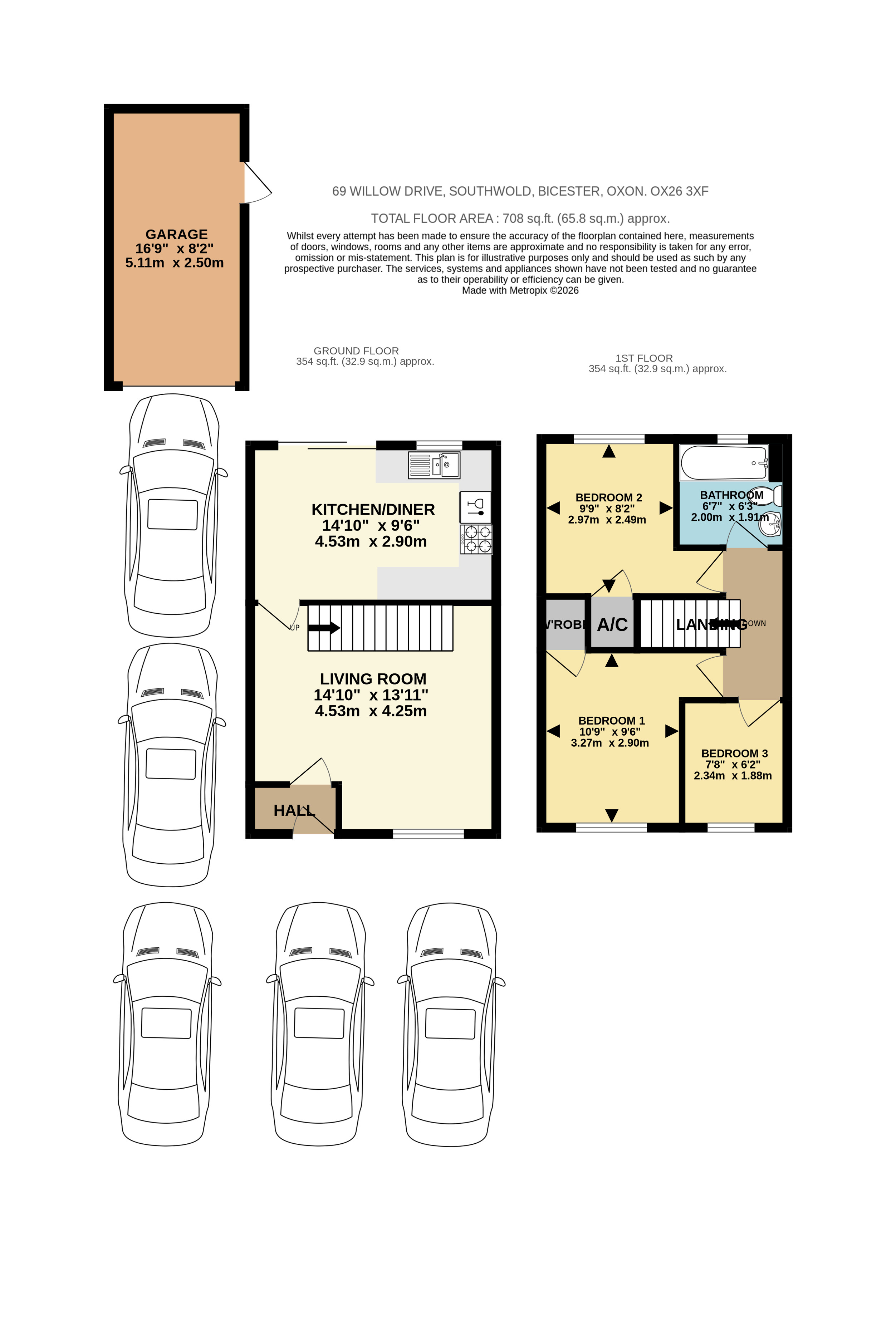 69, Willow Drive, Bicester floorplan