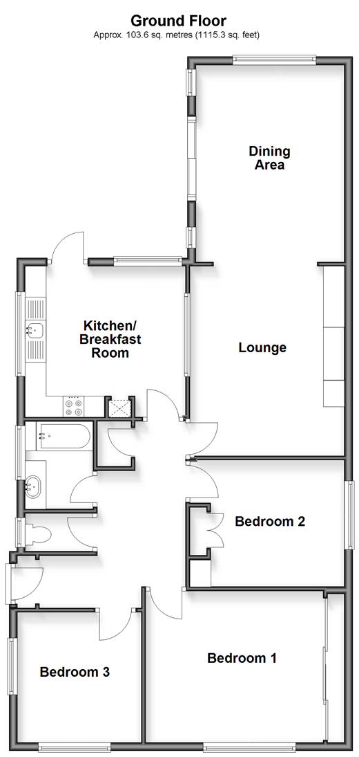 Seaview Road, Peacehaven floorplan