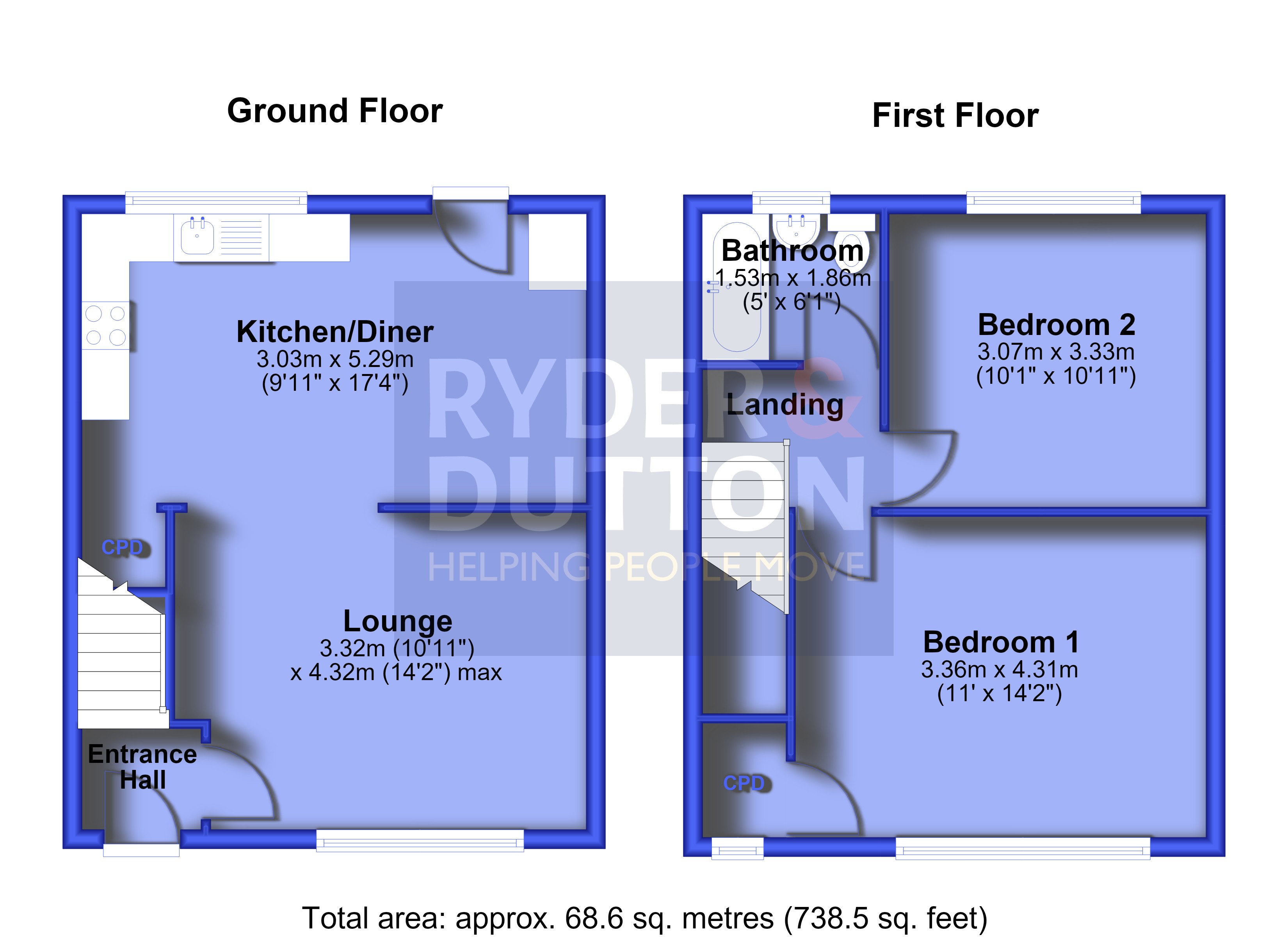 10, Hazel Grove, Oldham floorplan