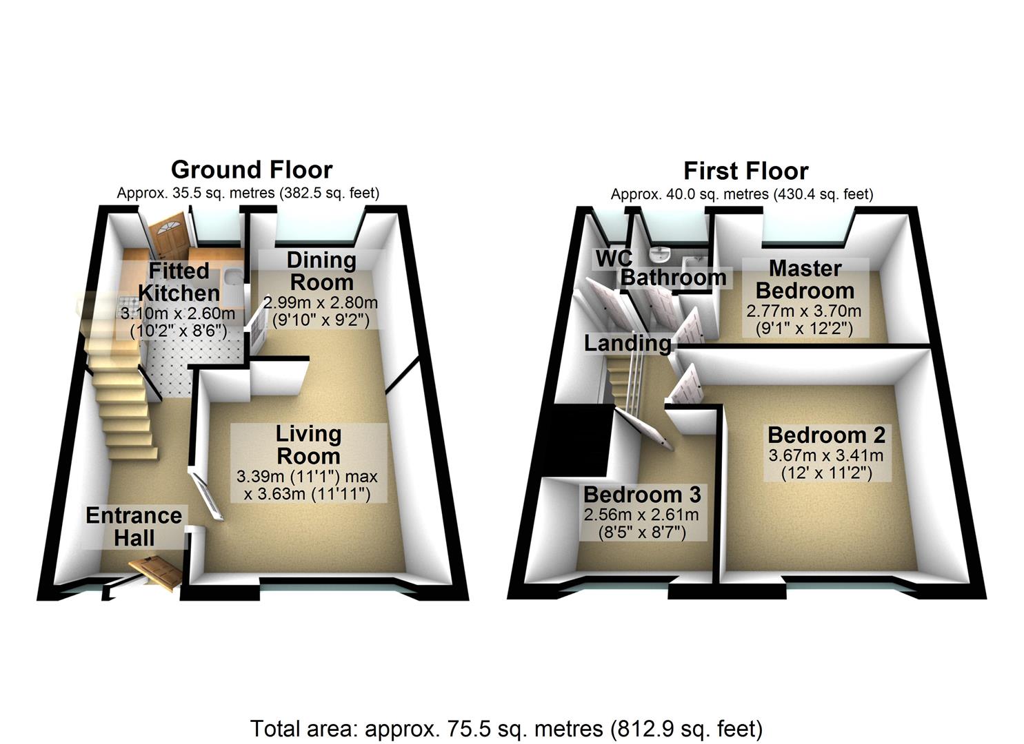 72, Burton Wood, Weobley floorplan