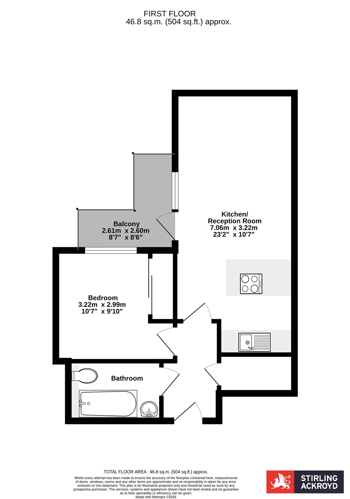 Flat 16, Portland House, 3, Chartfield Avenue, London floorplan