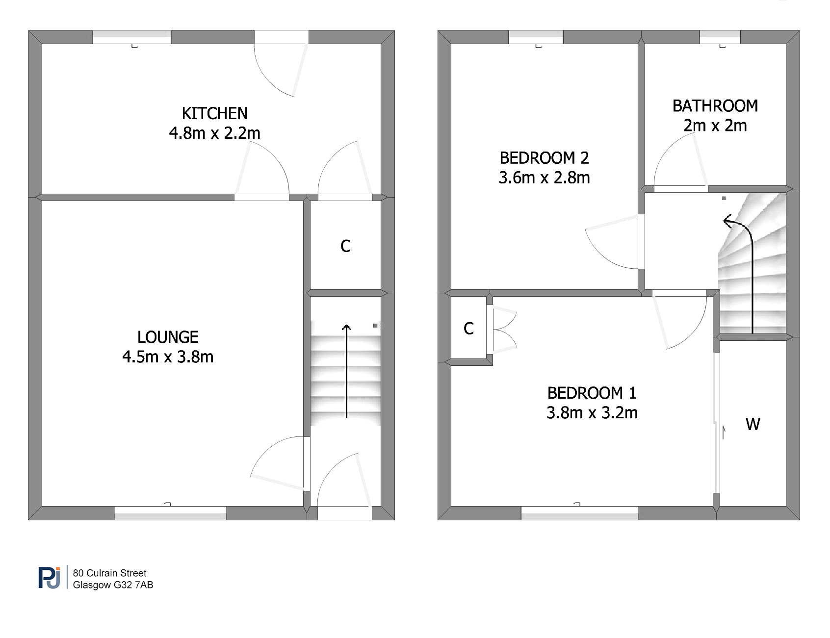 80 Culrain Street, Glasgow floorplan