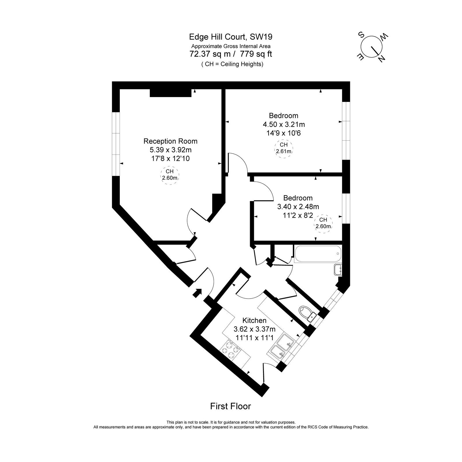 Edge Hill, London floorplan
