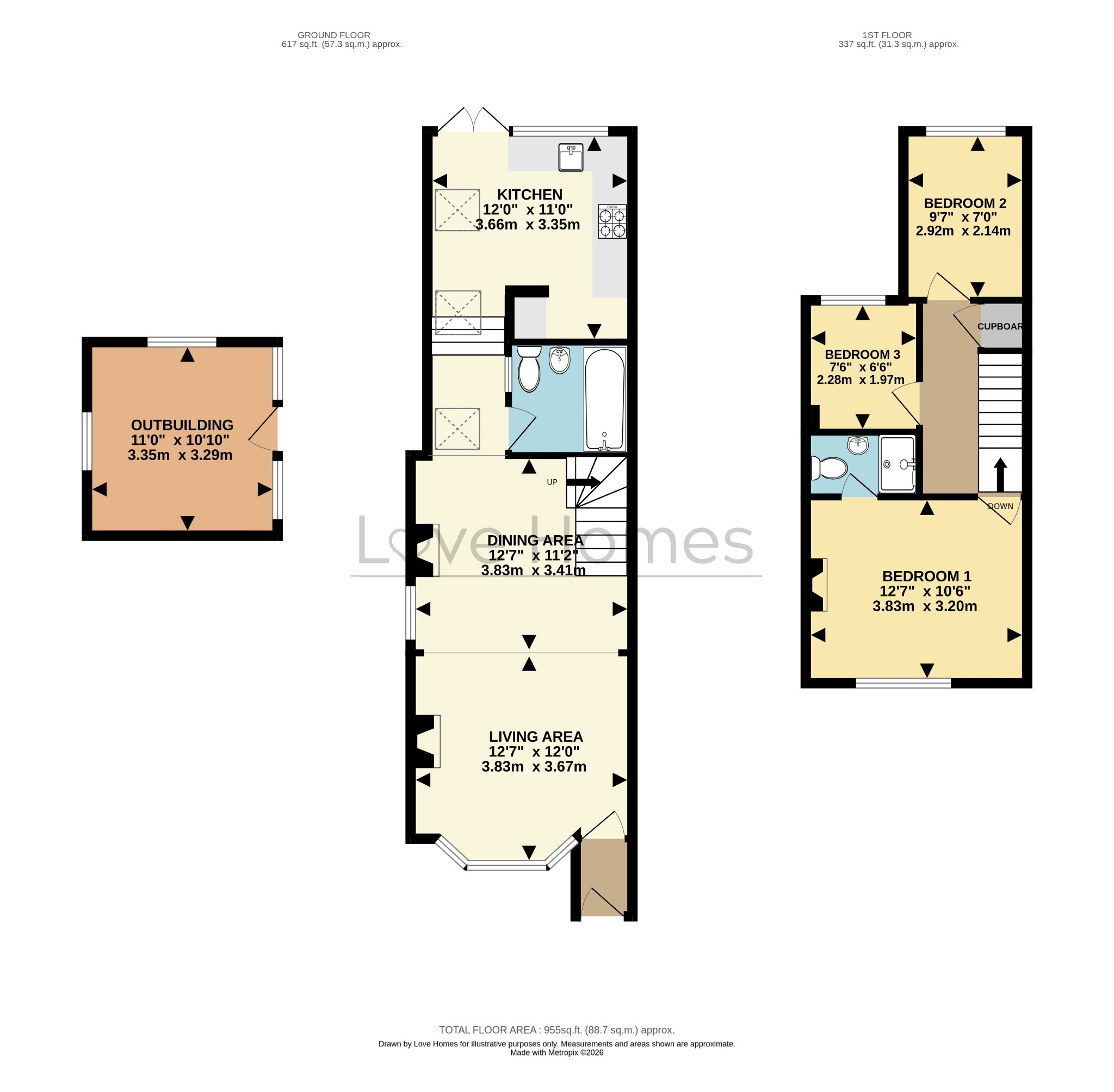 11 The Ridgeway, Flitwick, Bedfordshire floorplan