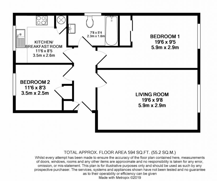 2 Bedrooms Flat for sale in 110 Gordon Road, Camberley GU15