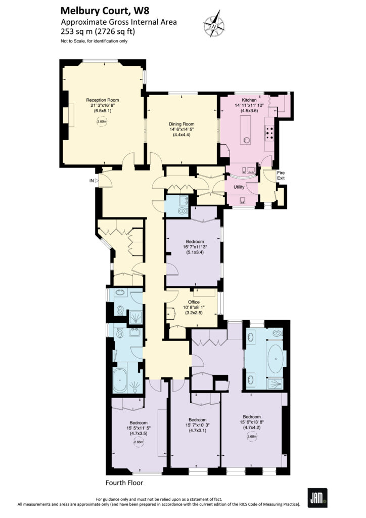 68, Melbury Court, Kensington High Street, London floorplan