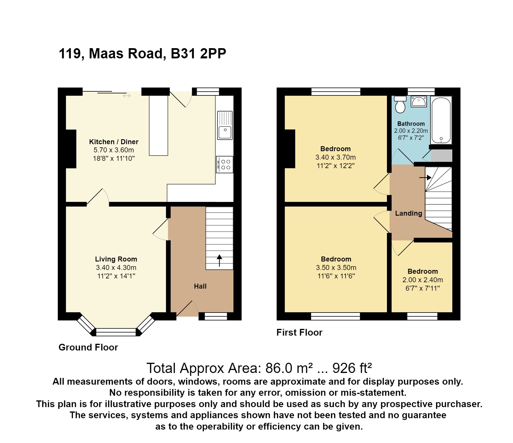 119, Maas Road, West Midlands floorplan