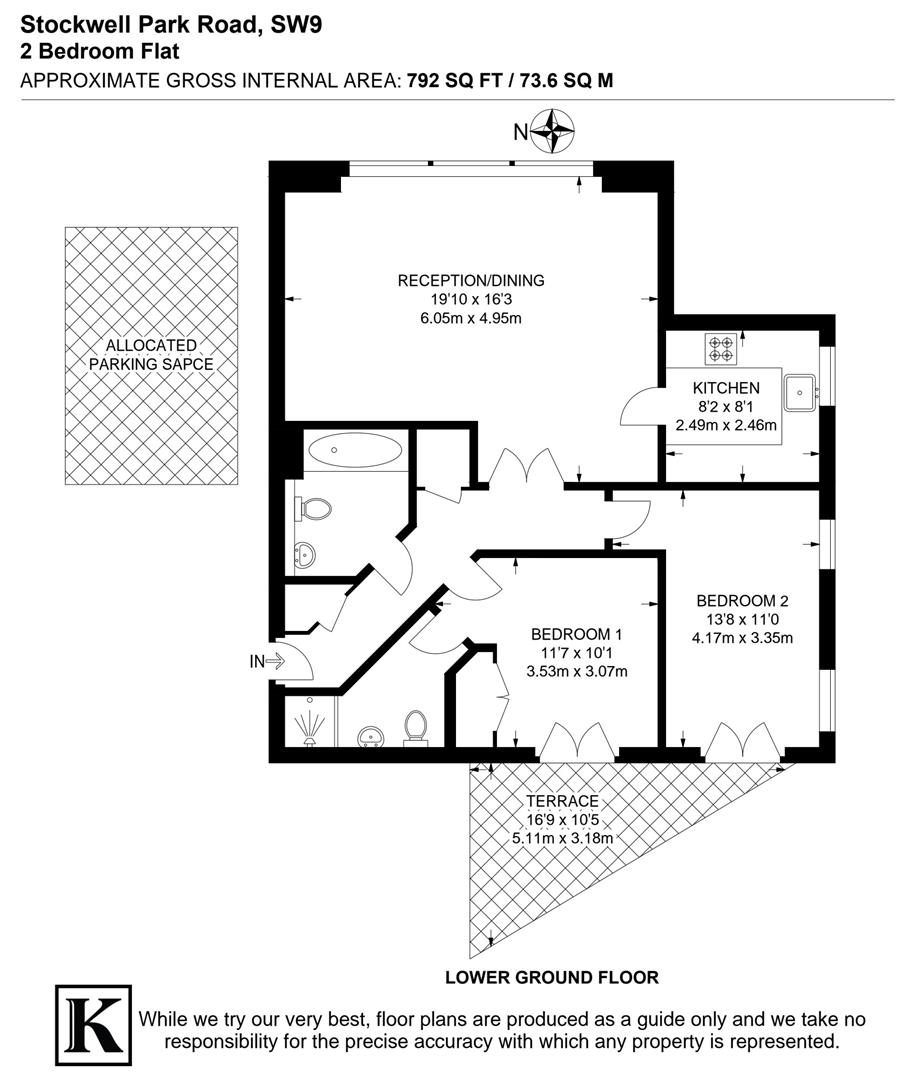 Stockwell Park Road, London floorplan