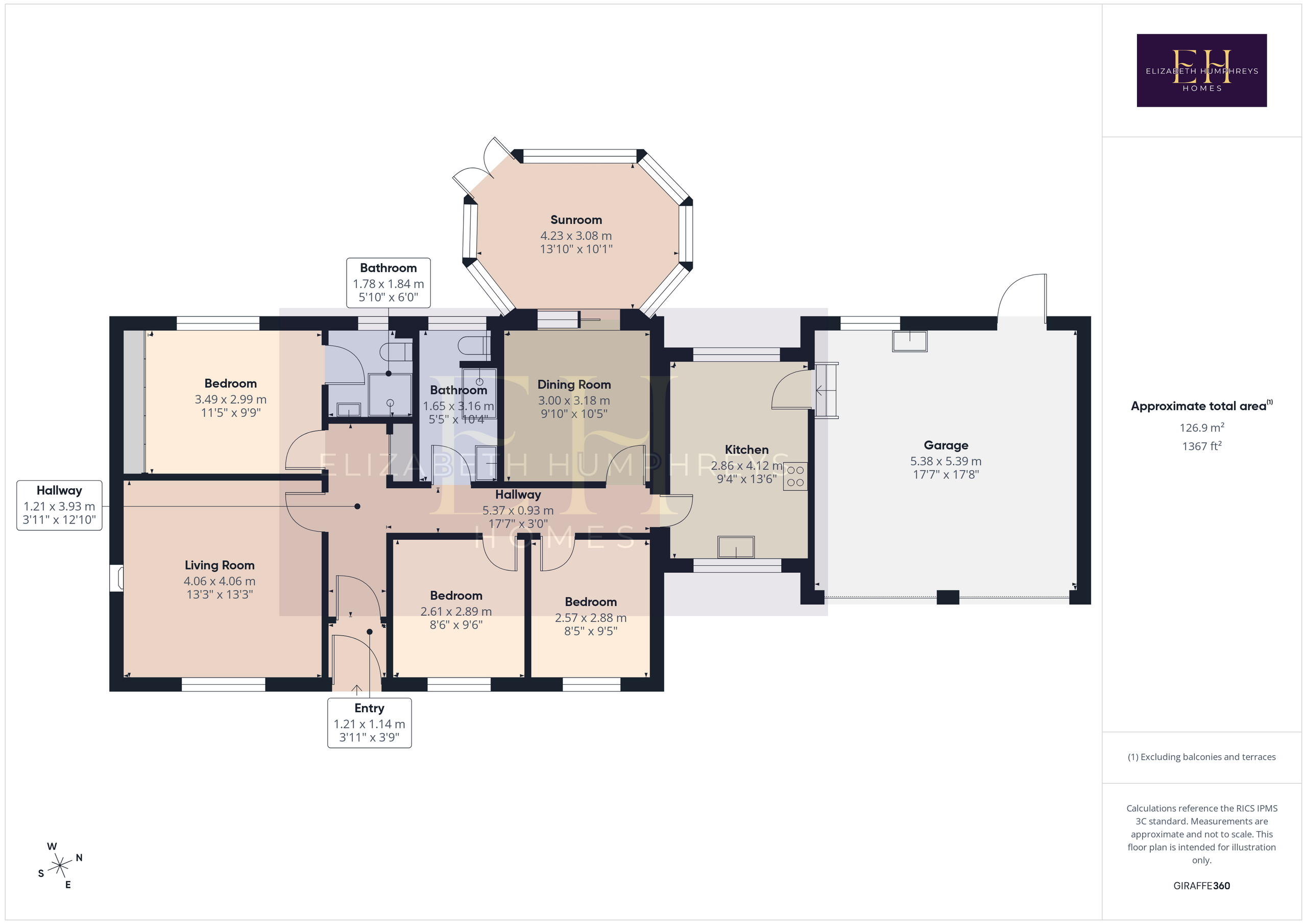 4 The Juries, Alnwick floorplan