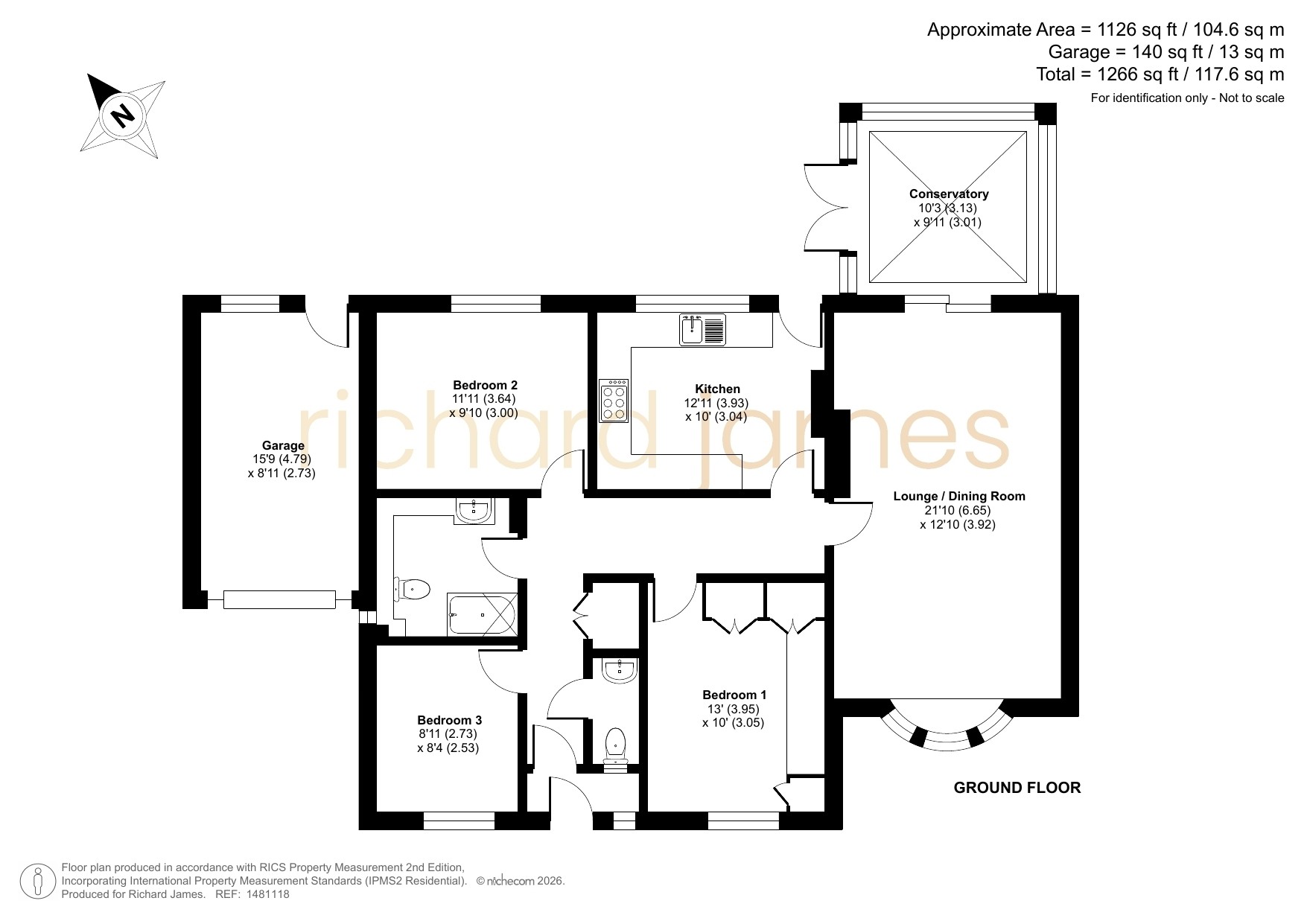 2, Whitehill Lane, Royal Wootton Bassett floorplan