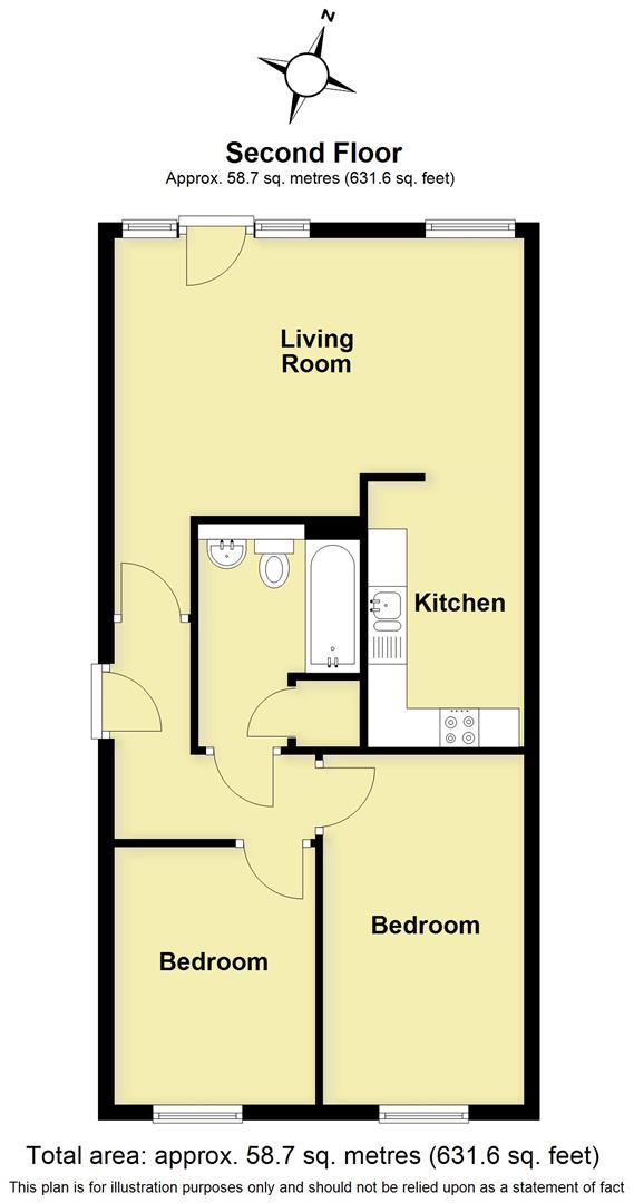 45, Chandley Wharf, Warwick floorplan
