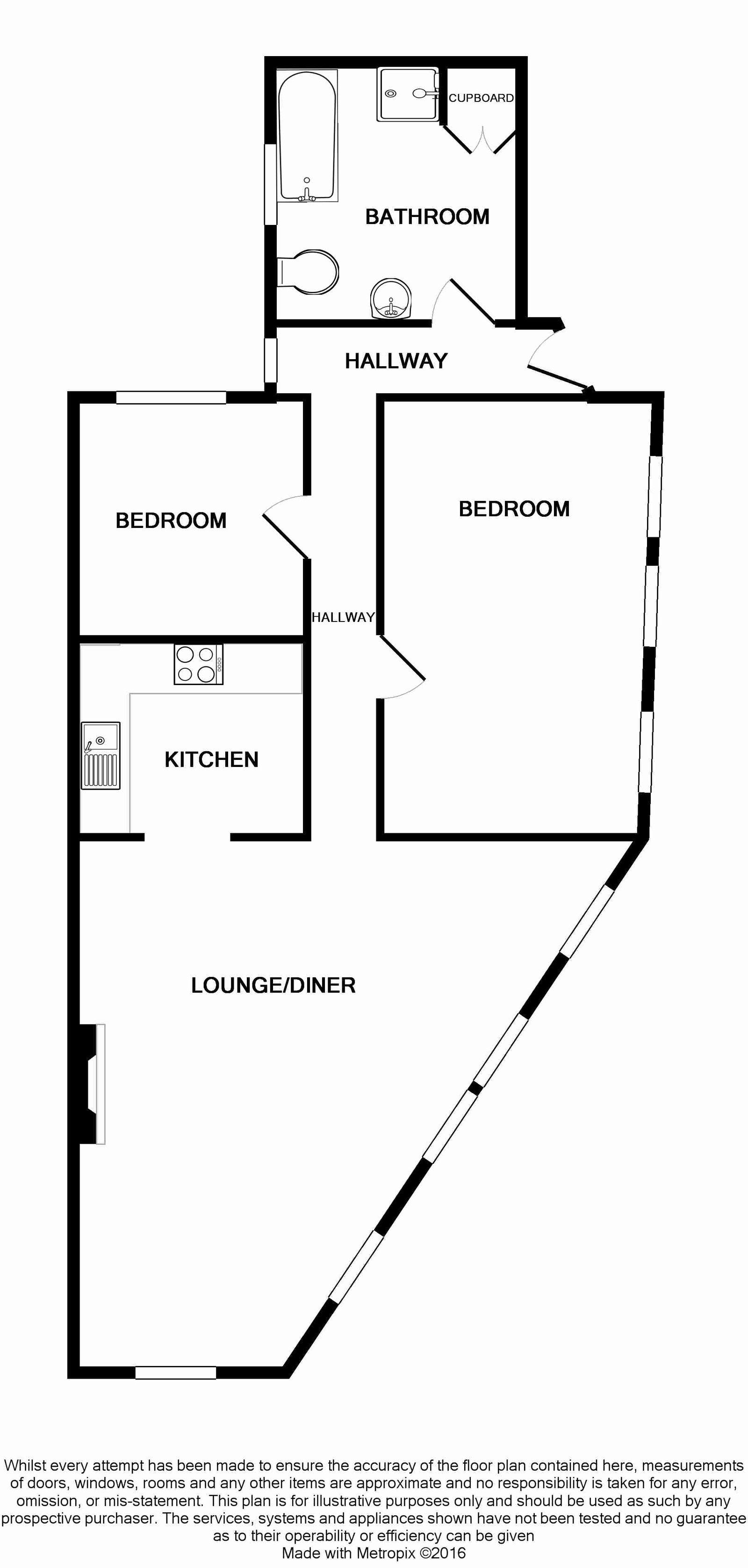 Flat 2, 7 Imperial Road, Exmouth floorplan