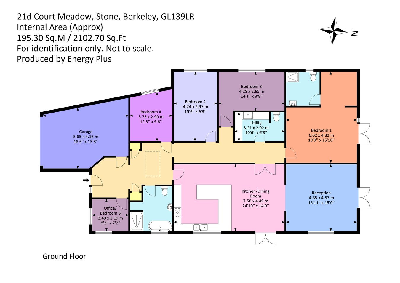 Laurel House 21D, Court Meadow, Stone floorplan