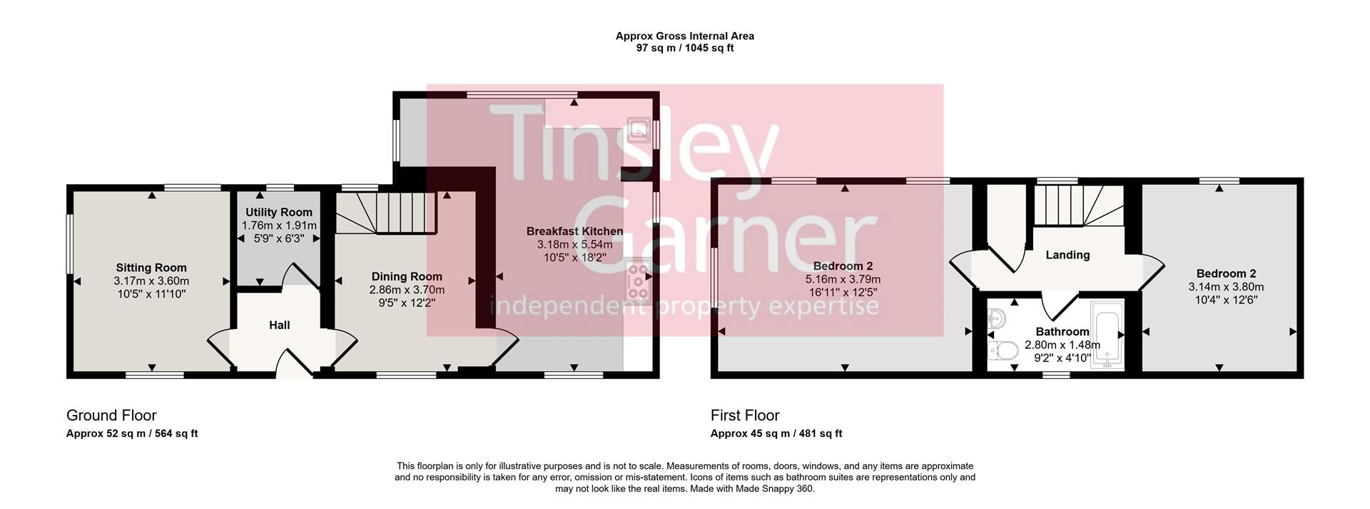 Rose Cottage, Hartwell Lane, Stone floorplan