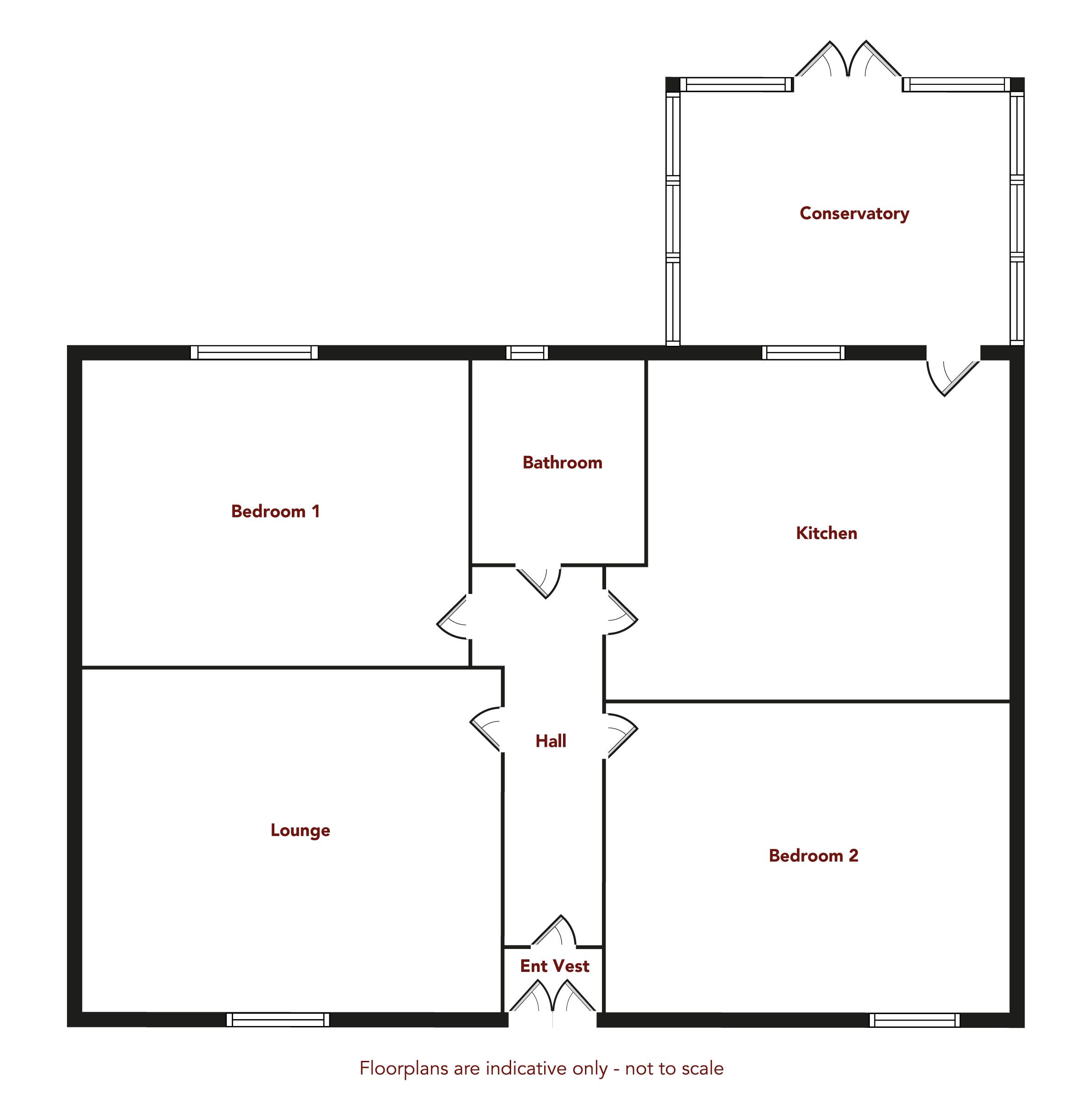 208, Edward Street, Dunoon floorplan
