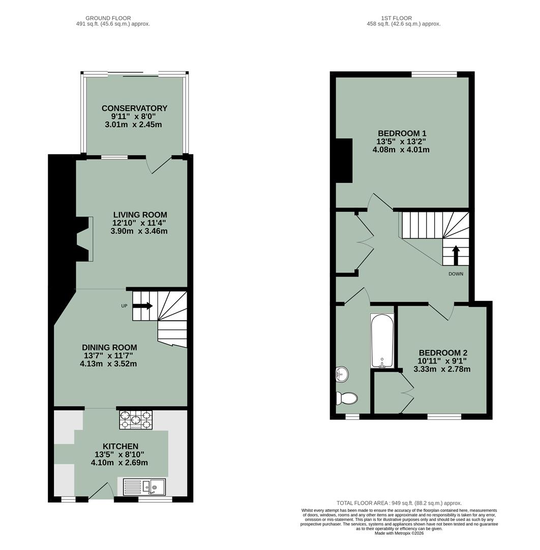 14, Malthouse Lane, Dorchester-on-Thames floorplan
