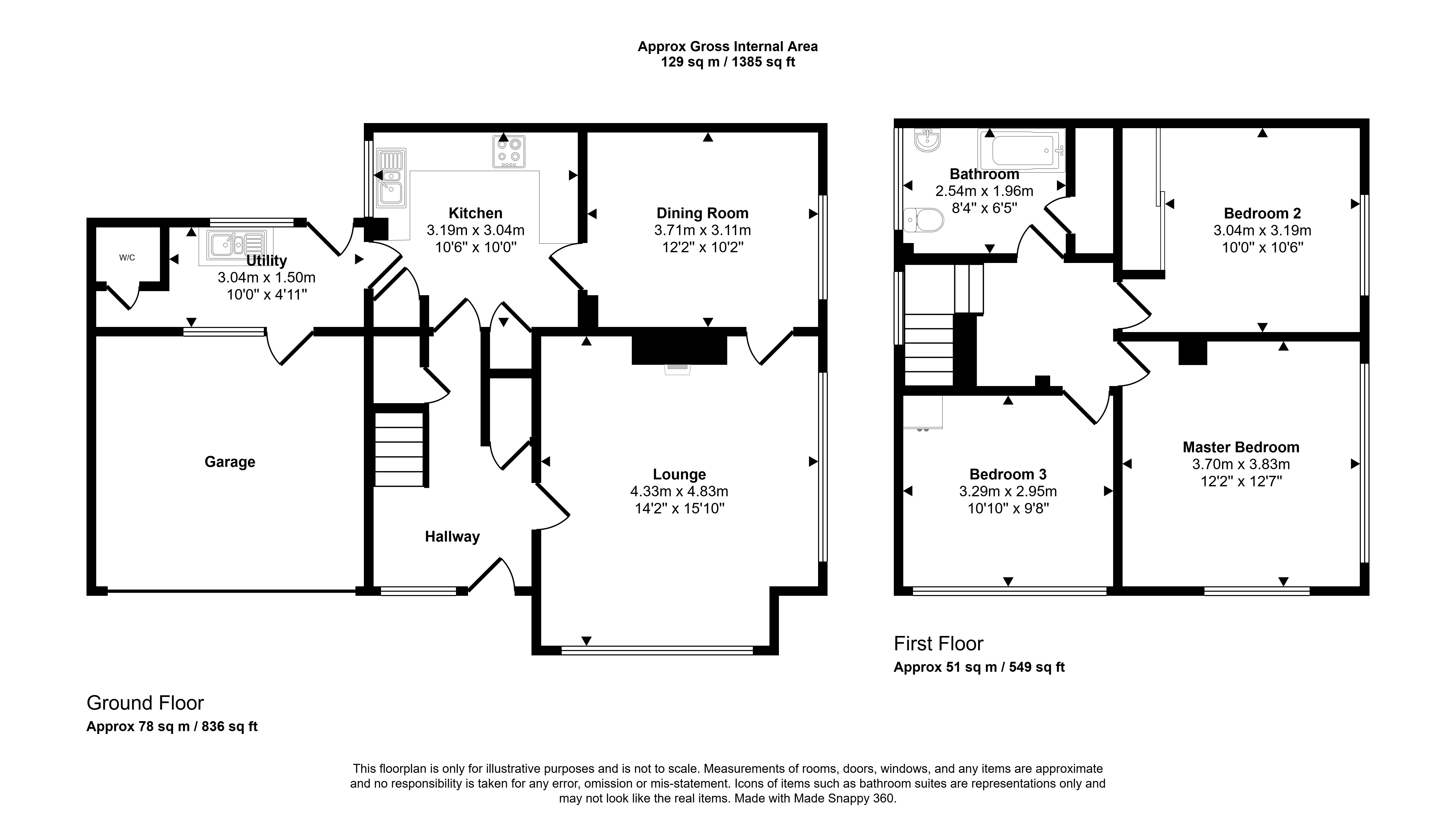 17, Chiltern Road, North Shields floorplan