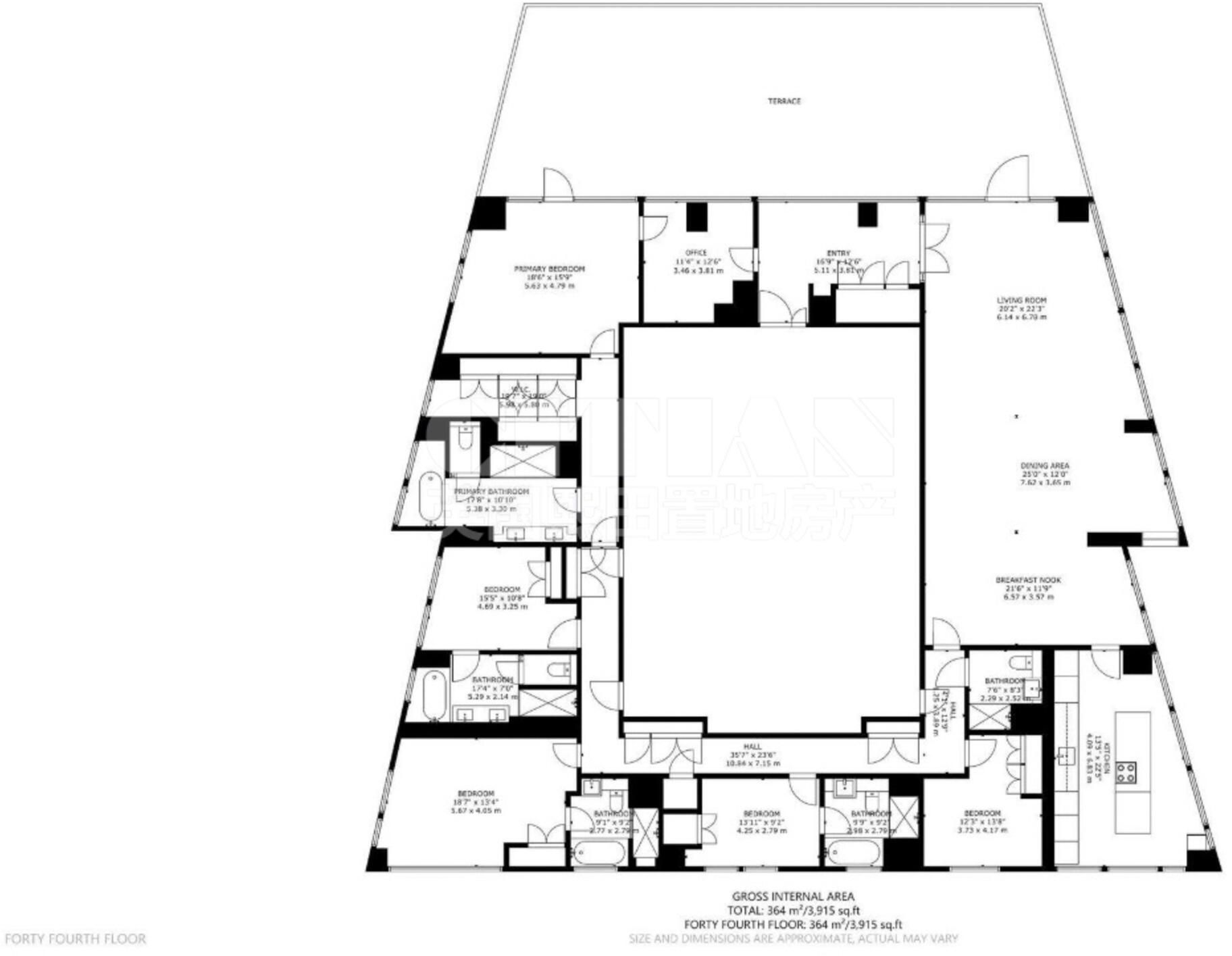 Apartment A4401, London floorplan