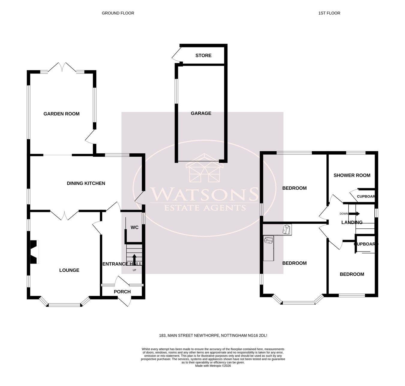 183, Main Street, Nottingham floorplan