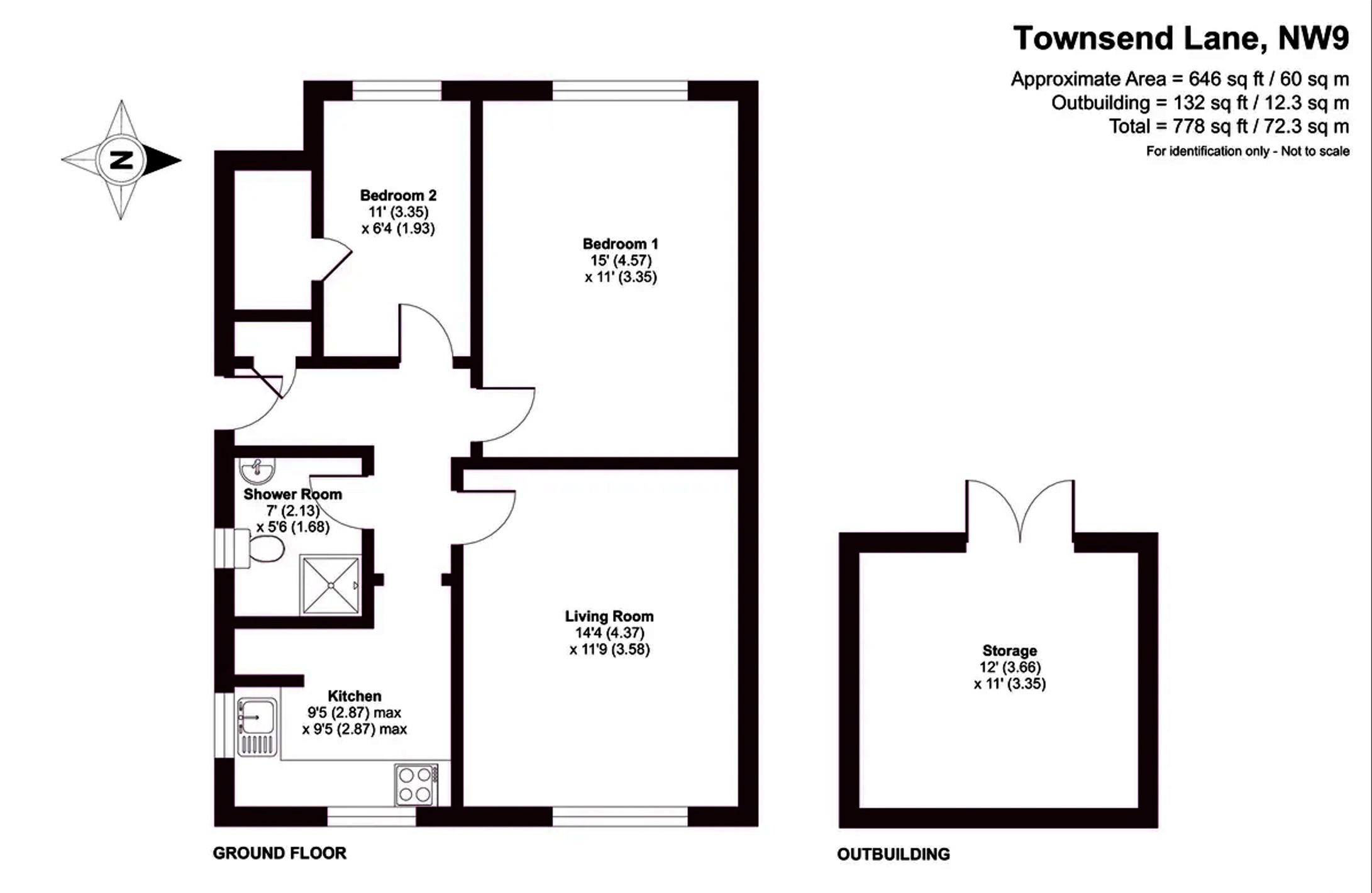 5, Townsend Lane, Kingsbury floorplan