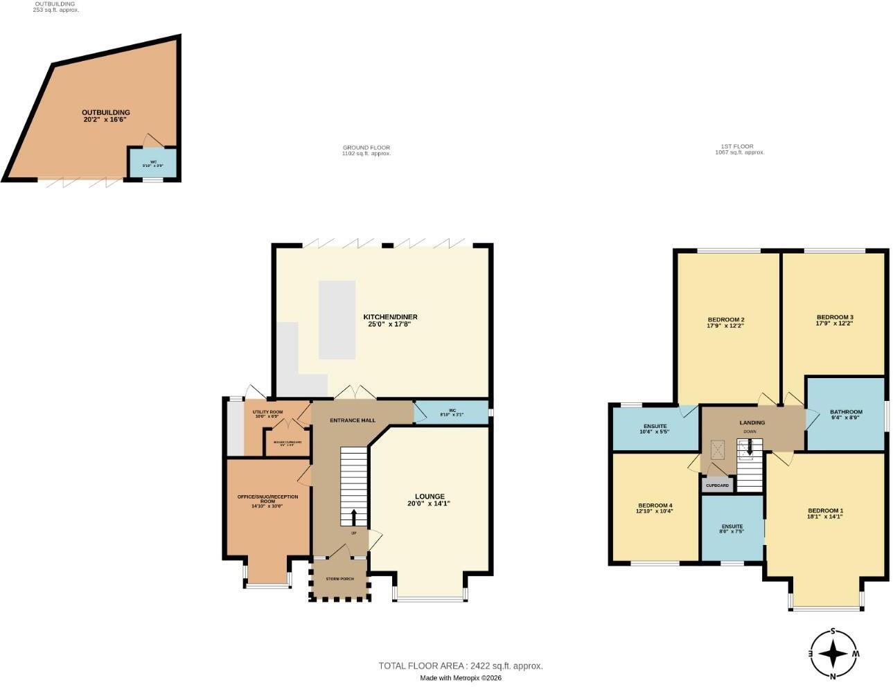 62, Elm Grove, Thorpe Bay floorplan