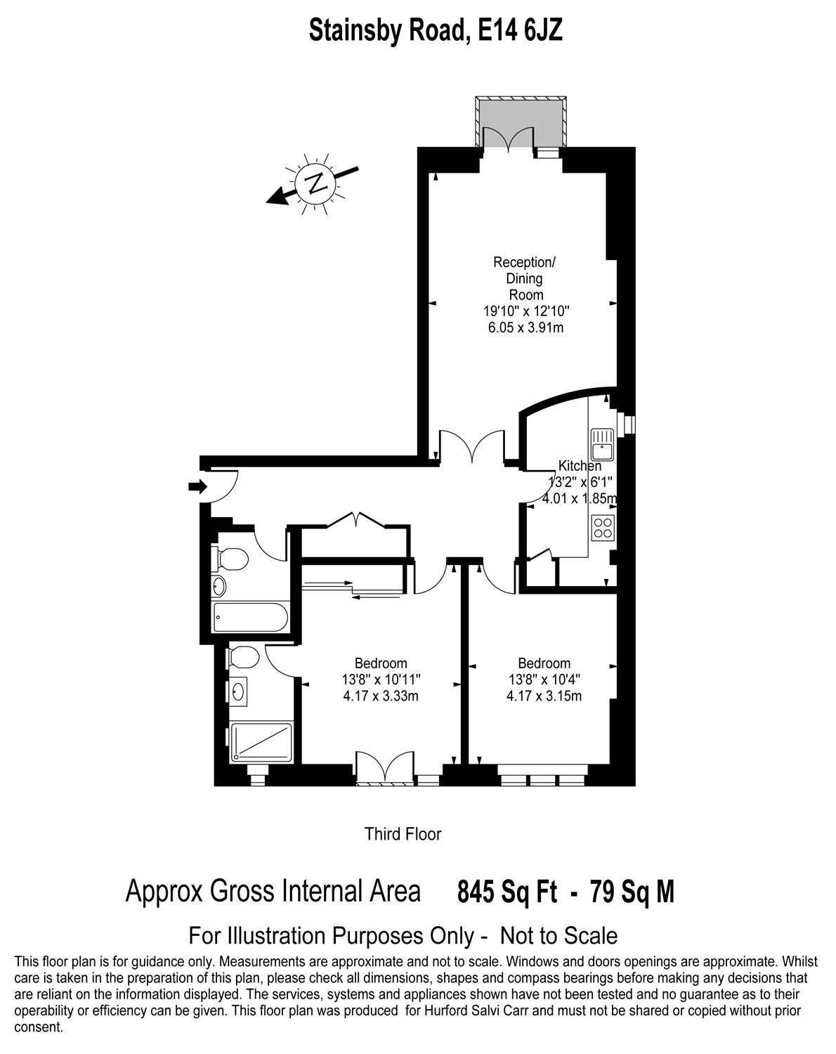 2 Bedrooms Flat for sale in 52 Stainsby Road, London E14