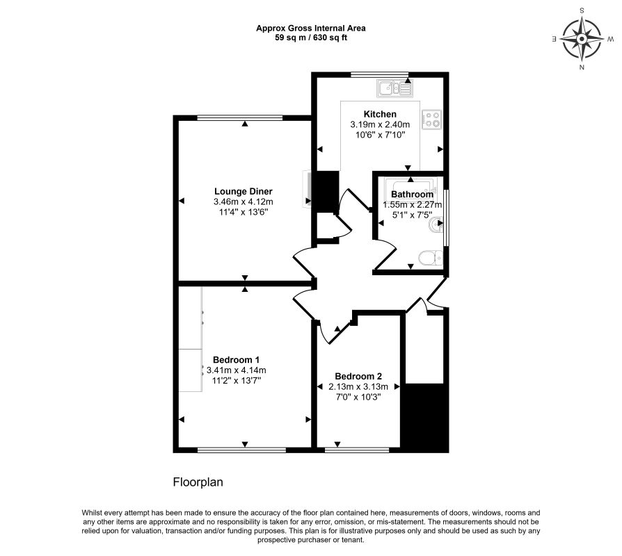 102, Deans Way, Coventry floorplan