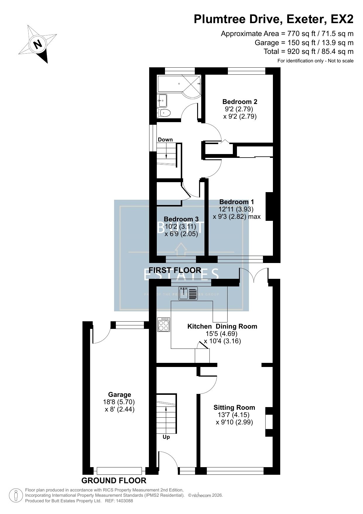 1 Plumtree Drive, Exeter floorplan