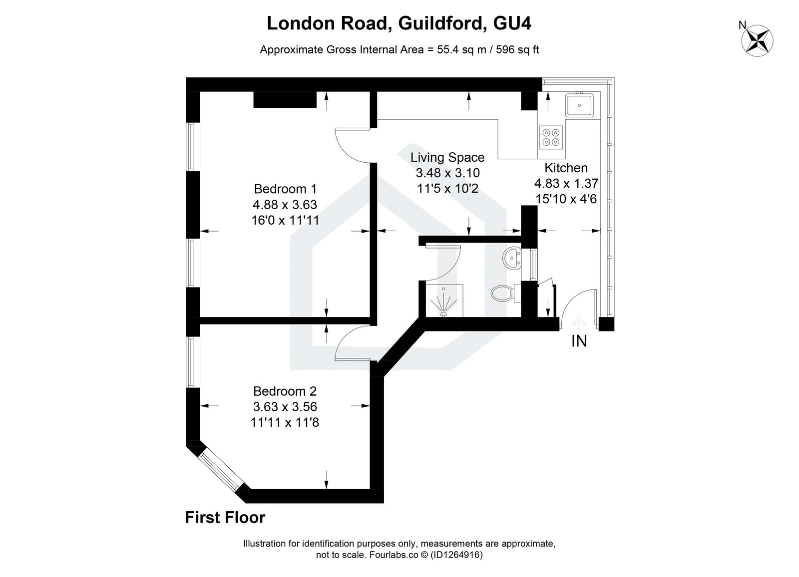 204b, London Road, Guildford floorplan
