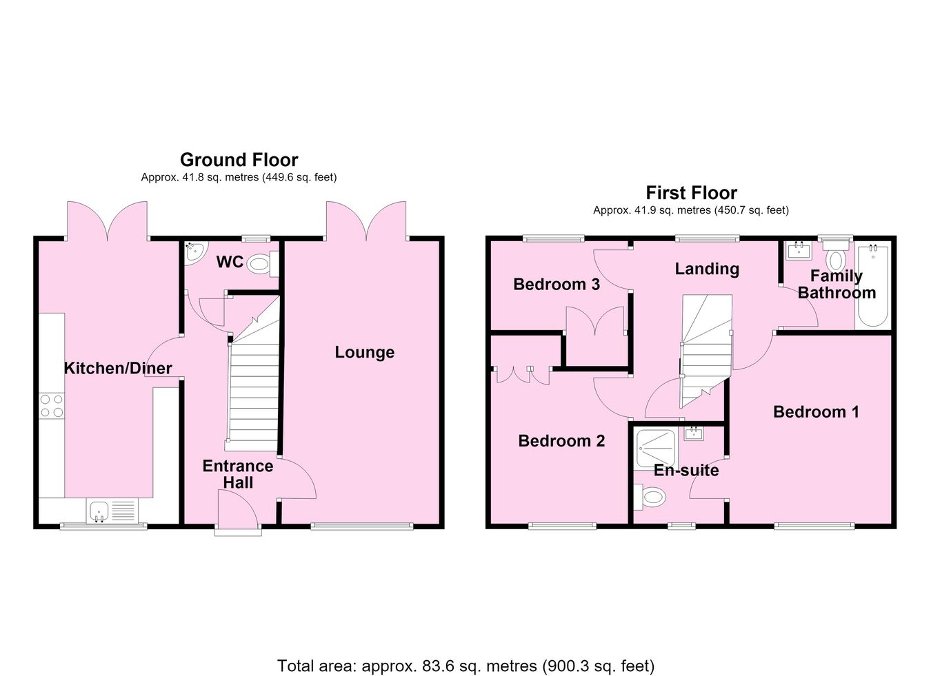 6, Harvey Close, Leicester floorplan