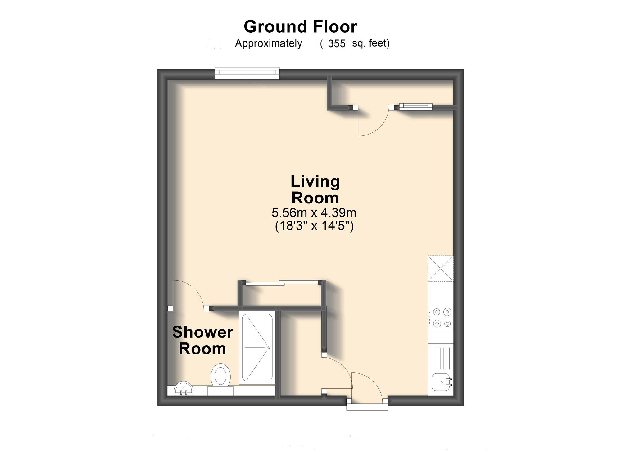 Apt 46 Cotton Mill, Cotton Mill Row, Sheffield floorplan