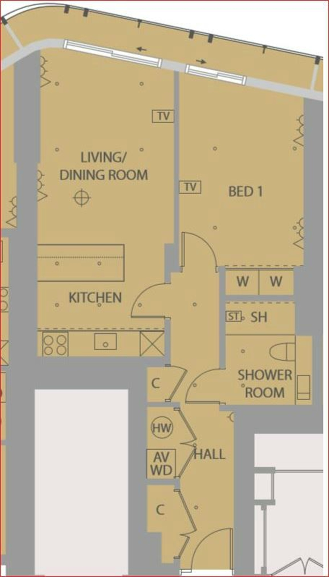 1 Bedrooms Flat to rent in One Blackfriars, 1-16 Blackfriars Road, Southwark SE1