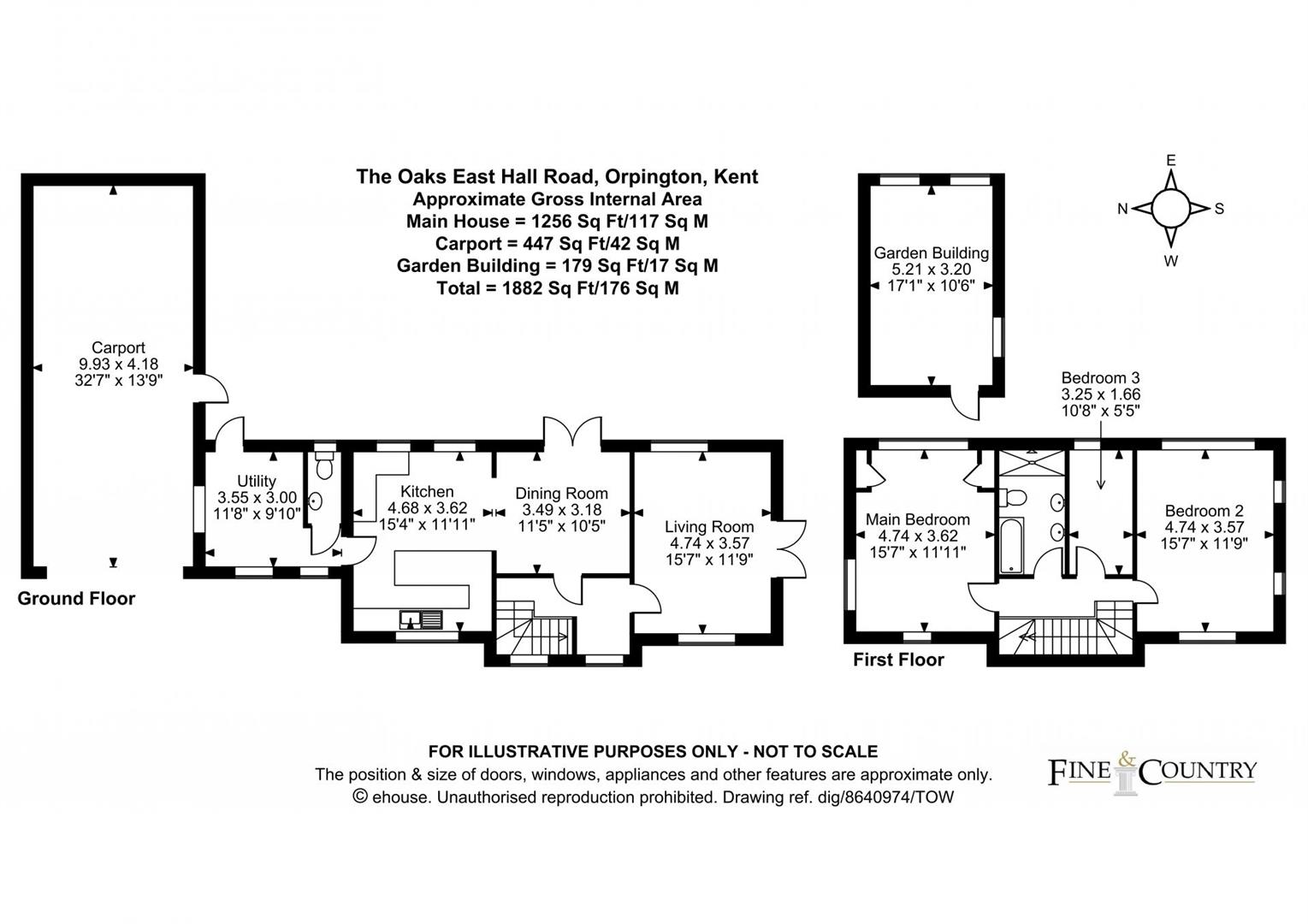 The Oaks, East Hall Road, Orpington floorplan